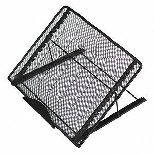 Подставка для ноутбука Регулируемая Складная Планшет из Прочного Материала Многофункциональная Компактная Полка Черный - Фото 1