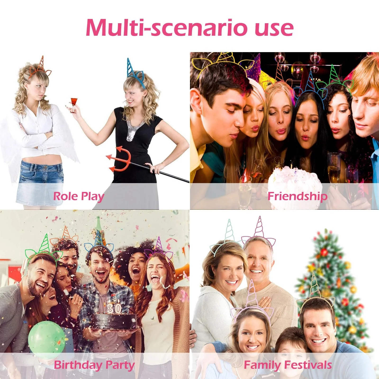 Обруч на голову Ріг Єдинорога Дитячий, фото №7