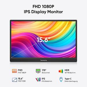 Портативний монітор Dopesplay 2025 DR1563 15.6 " Full HD 60 Гц synthetic.ua - Фото 1