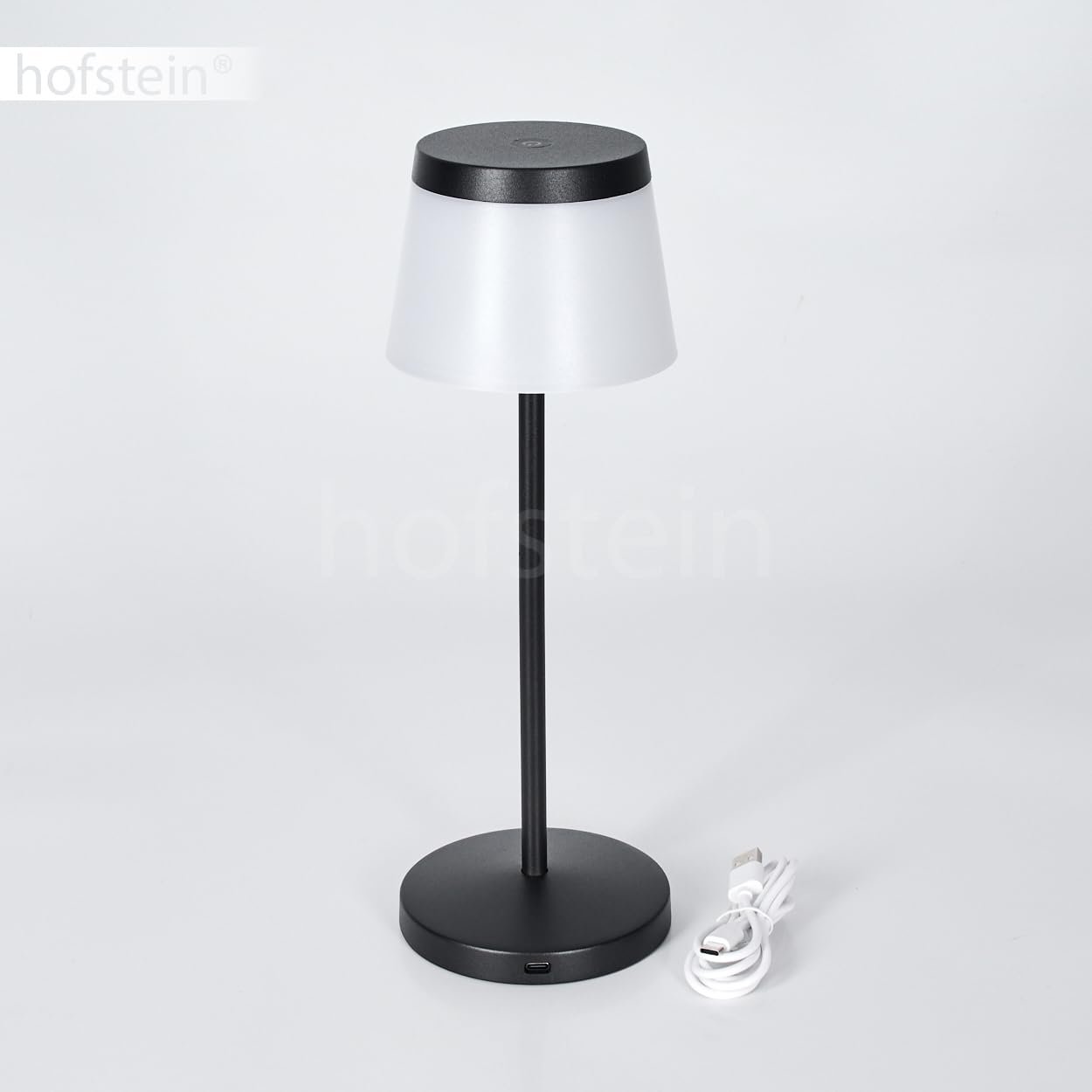 Настільна лампа Algeraz LED набір із 2 шт. димована метал/пластик USB-C акумулятор 1.5 Ват 139 Люмен 3000 Кельвін чорний/білий, фото №6