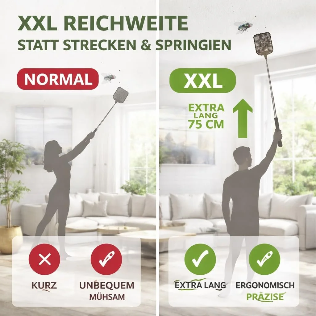 Мухобійка XXL 75 см телескопічна Pack of 2, фото №5
