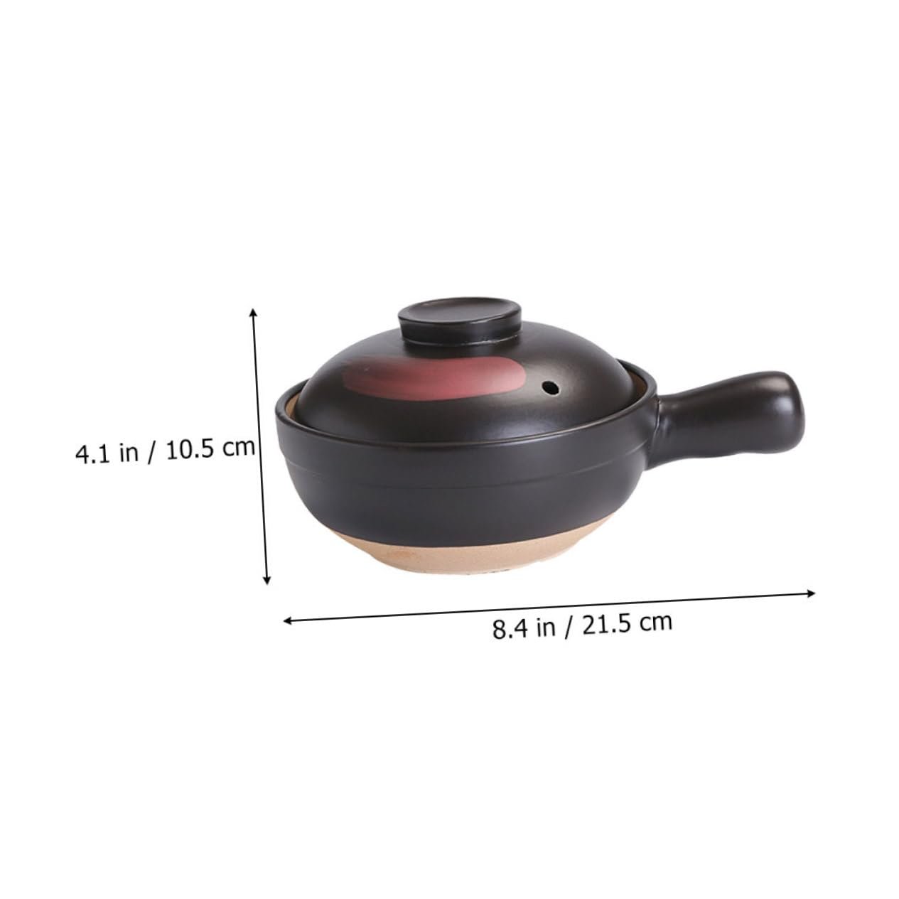 Кастрюля для запекания с крышкой, керамическая, термостойкая, фото №2