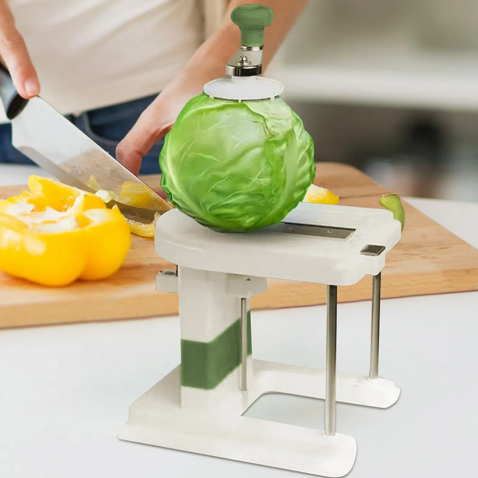 Шатківниця для капусти, нержавіюча сталь, широка, фото №3