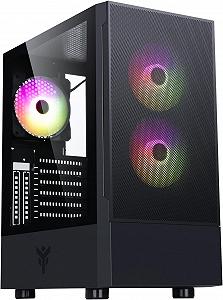 Системний блок Itek SIISBE 3.0 / Mid-Tower / ATX, Micro-ATX, Mini-ITX / 3 x 120mm ARGB / Чорний - Фото 1
