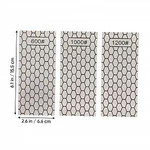 Алмазні шліфувальні пластини Ipetboom набір 3 шт. різної зернистості для шеф-ножів synthetic.ua - Фото 1