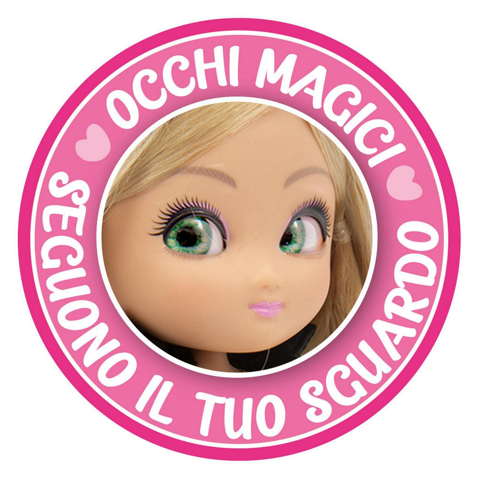 Шарнирная кукла Giochi Preziosi Unique Eyes 25 см с волшебными и глубокими большими глазами, следящими за вашим взглядом Amy Fashion, разноцветная, фото №6