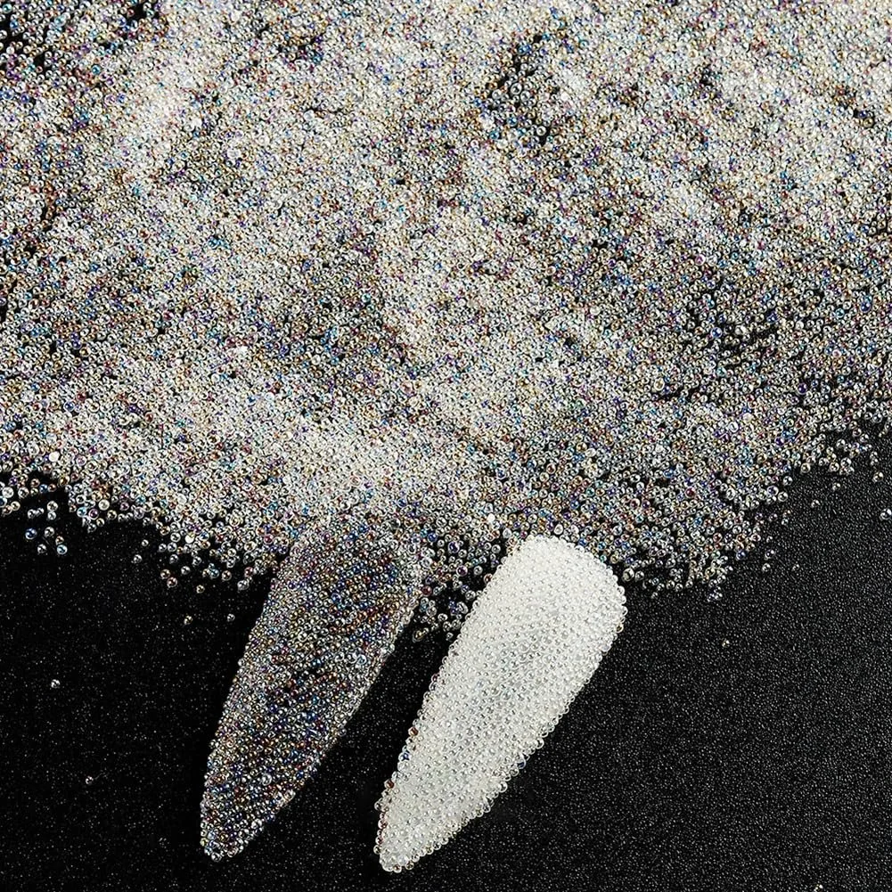 Кристаллы для ногтей Икра Бусины Бриллианты Мини Pixie Блестки для ногтей Камни для ногтей Акриловые украшения для ногтей 6 бутылок, фото №5