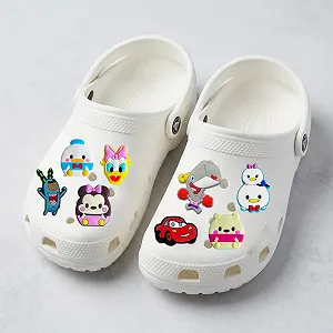 Набор джибитсов для кроксов (Crocs) «Мультяшный микс» — Аксессуары Молния МакВин, Винни Пух, Планктон, 8 шт. - Фото 1