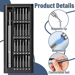 Набір прецизійних викруток 24-в-1 Магнітний для ремонту електроніки synthetic.ua - Фото 1