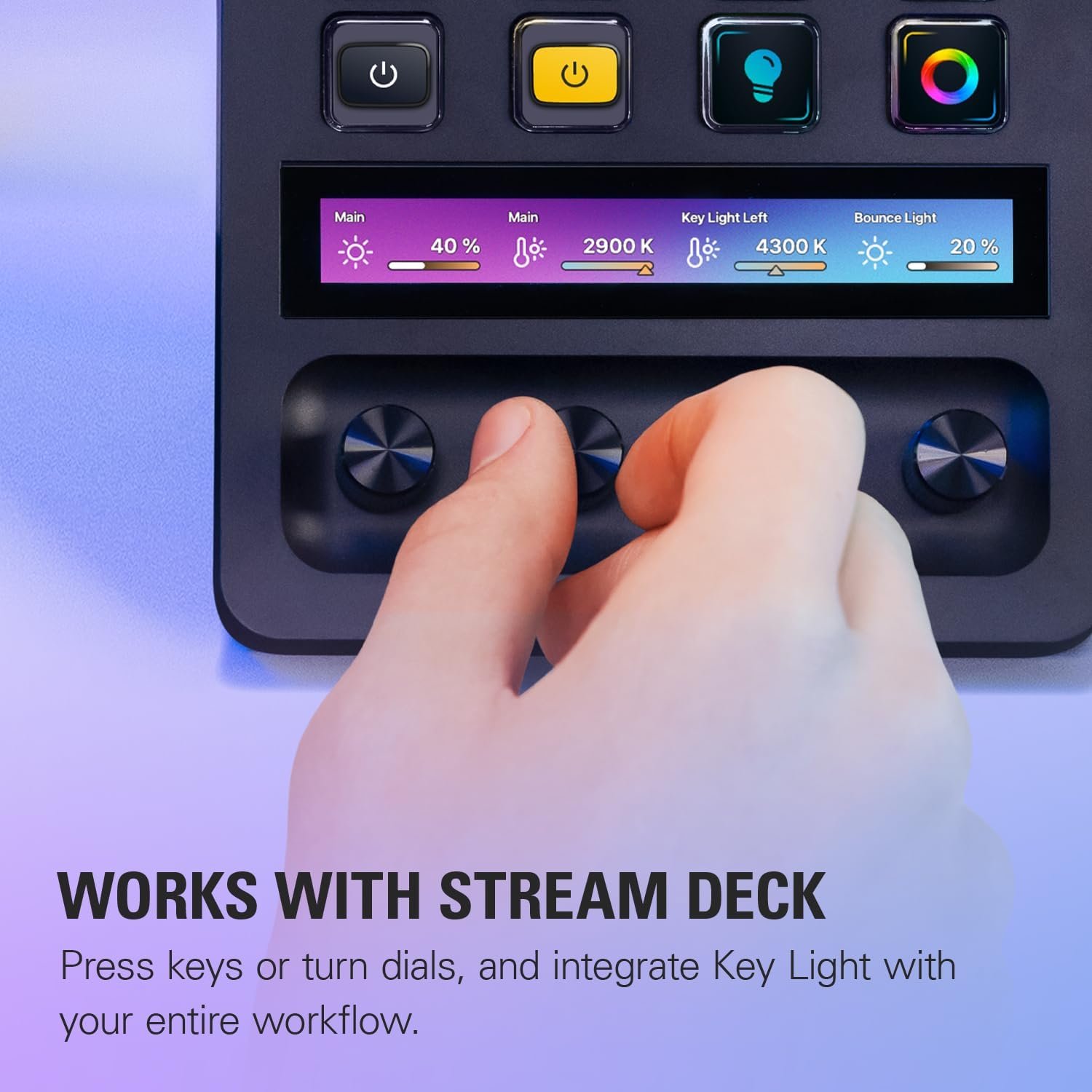 Лампа Elgato Key Light / Wi-Fi / 2800 люмен / 2900 - 7000К / Черный, фото №7