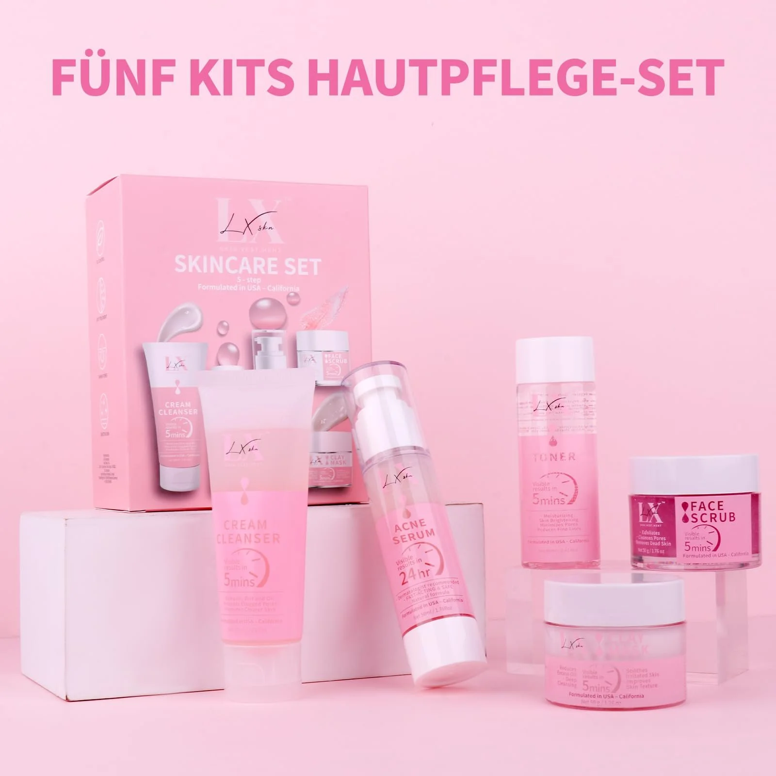 Набір для догляду за шкірою LXSKN - 5-етапний набір для догляду за шкірою, фото №6