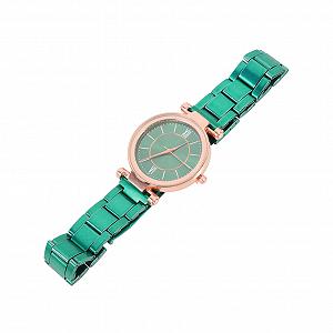 Часы женские LIFKOME Кварцевый Зеленый Ремешок Зеленый - Фото 1