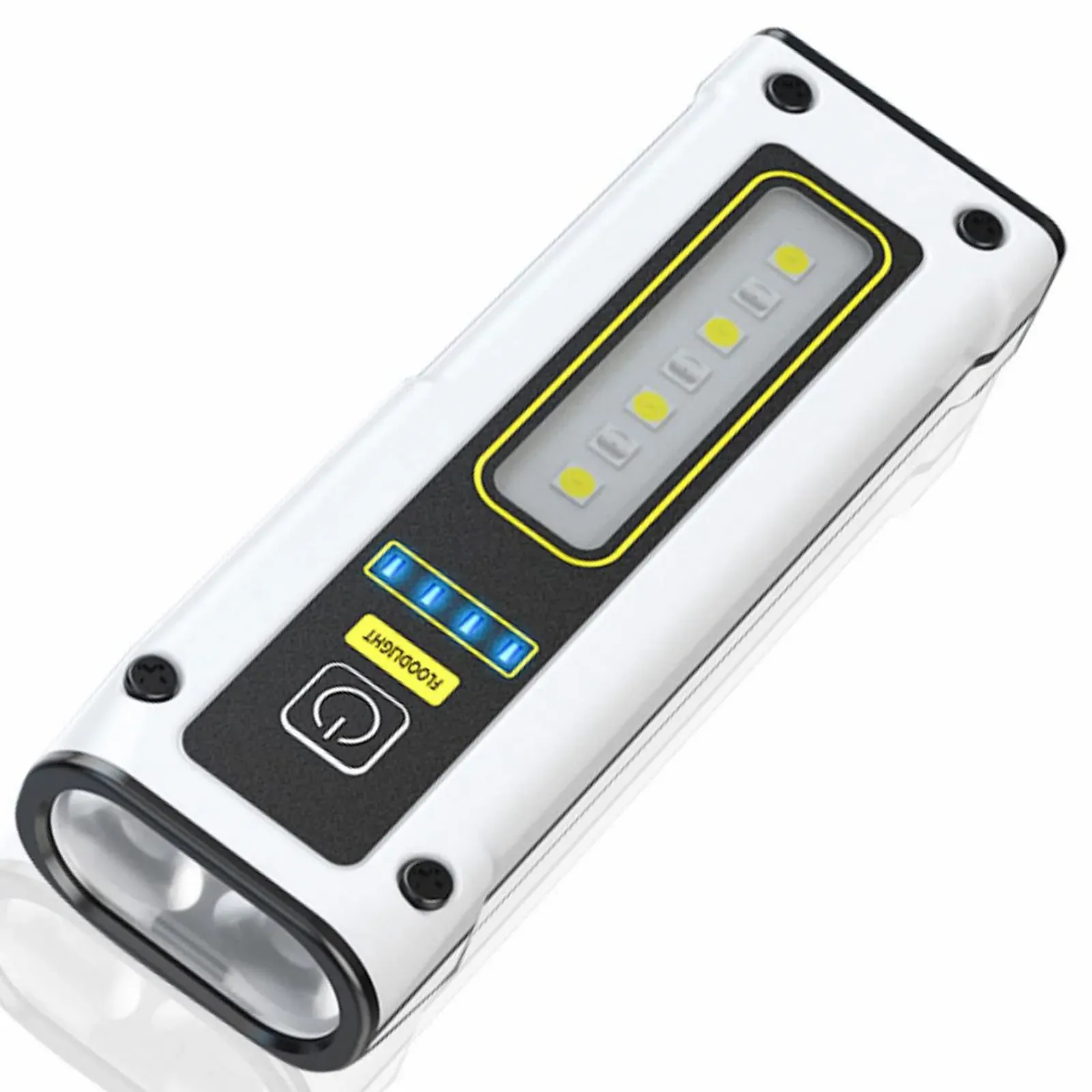 EDC Перезаряджуваний LED ліхтарик, Надяскравий тактичний з червоним, синім та COB робочим світлом, фото №1