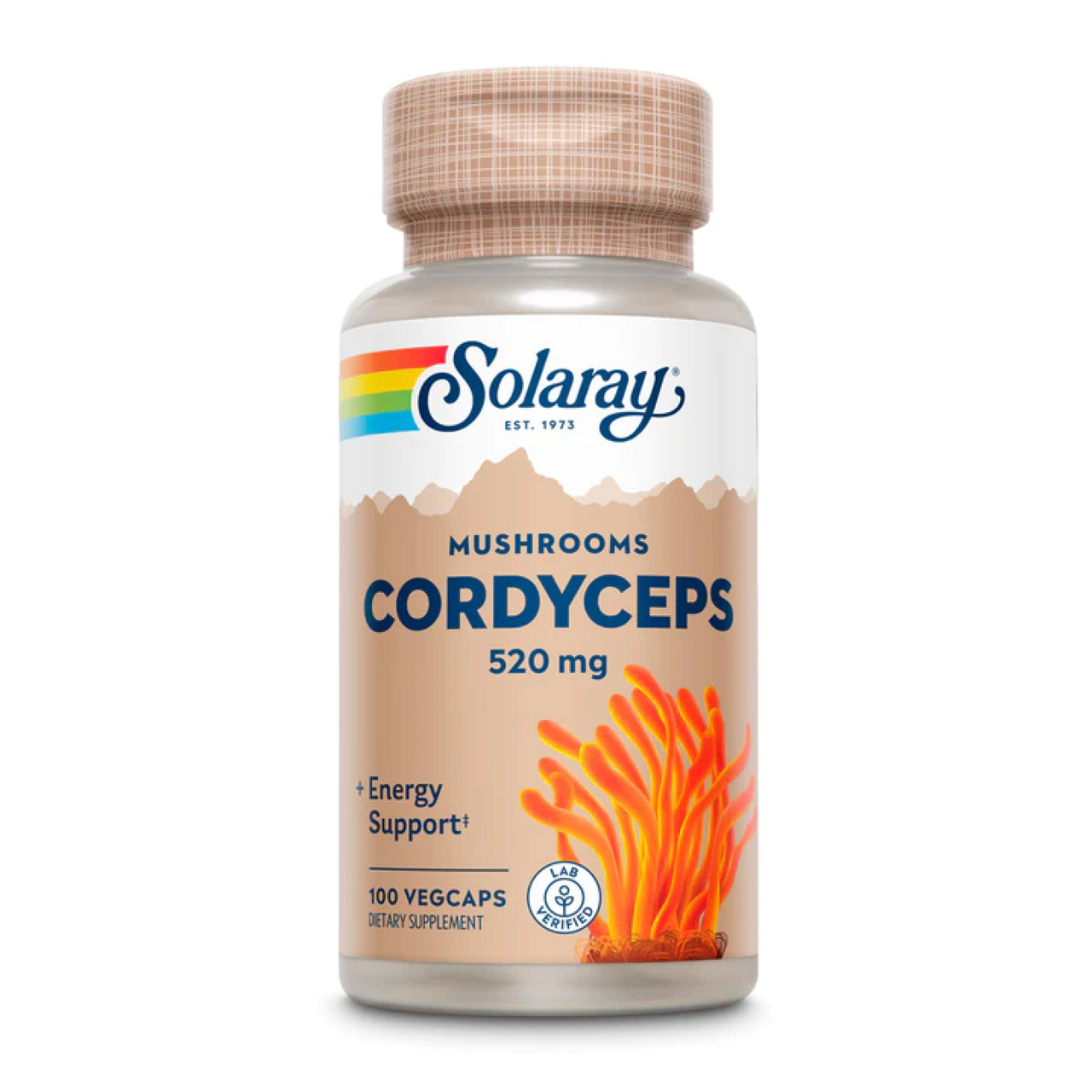 Cordyceps Mushroom 520mg 100 vcaps, фото №1