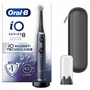 Зубная щетка электрическая Oral-B iO Series 8, 6 режимов чистки, магнитная технология, цветной дисплей, черный оникс - Фото 1