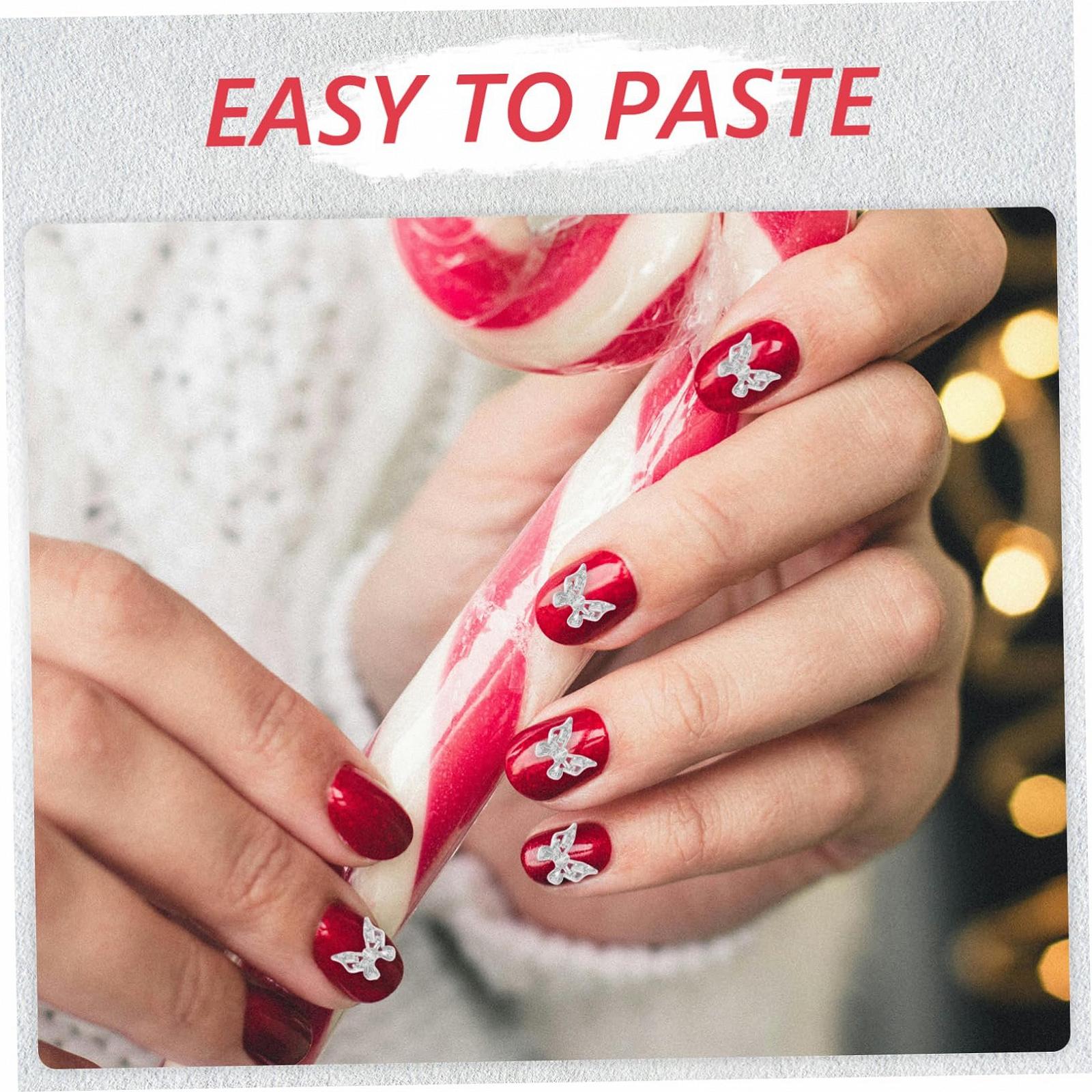 Бантик FRCOLOR 3D Метелик, Сріблястий Метал, фото №5