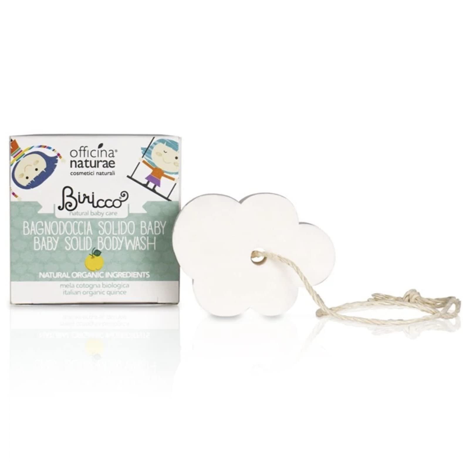 Твердий гель для душу Officina Naturae Biricco Органічний 50 г, фото №1