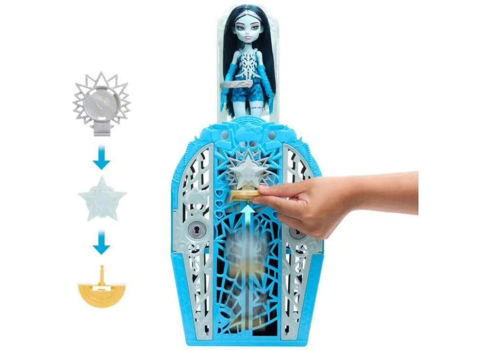 Лялька Monster High Frankie Stein Френкі Штейн таємниці Хаунтллівуду Skulltimate Secrets – шафа, 19+ сюрпризів, фото №4