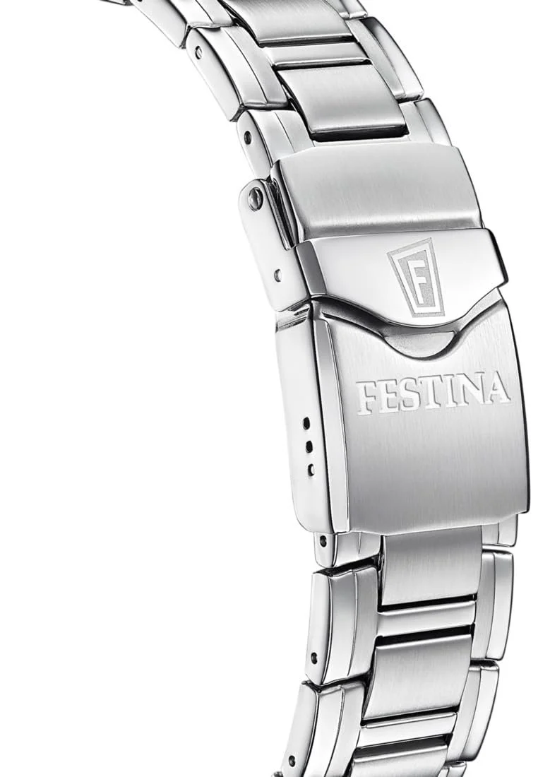 Часы Festina Swiss Made Мужской Белый Нержавеющая Сталь Браслет, фото №3 Часы Festina Swiss Made Мужской Белый Нержавеющая Сталь Браслет, фото №3