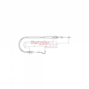 Тросик газа METZGER 11.0637 для VW - Фото 1