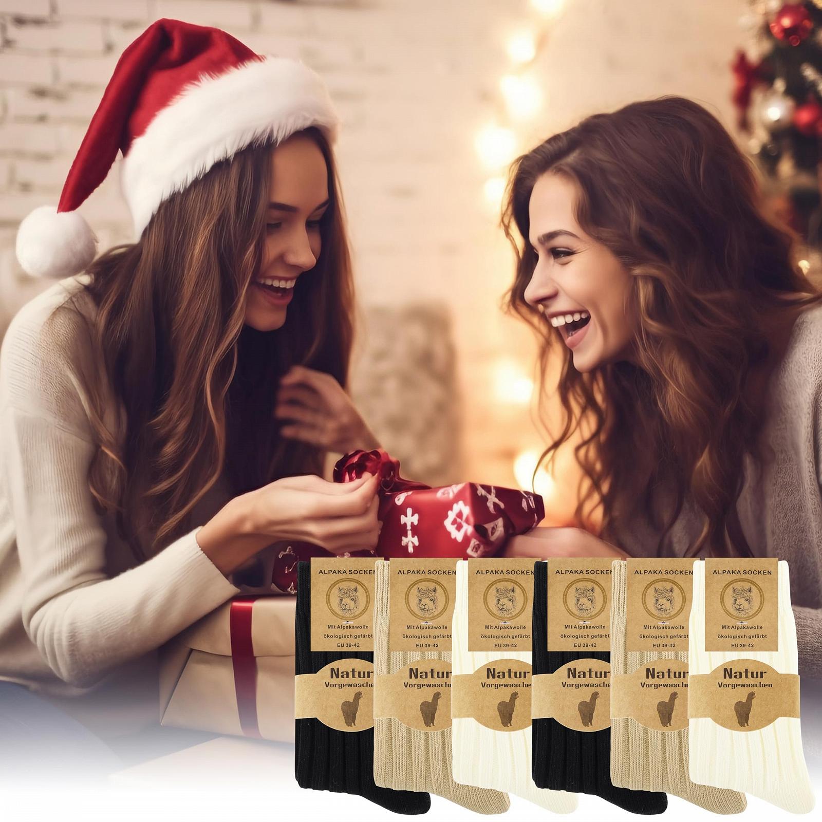 Носки Belloxis Alpaca Термоноски Женские 39-42 Шерстяные носки Теплые носки Женские Толстые носки Зимние носки Теплые носки Вязаные носки, фото №7