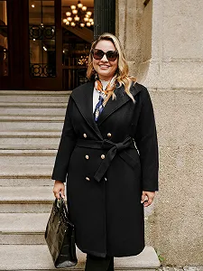 Тренч Hanna Nikole Двубортный С Поясом Классический Средней Длины synthetic.ua - Фото 1