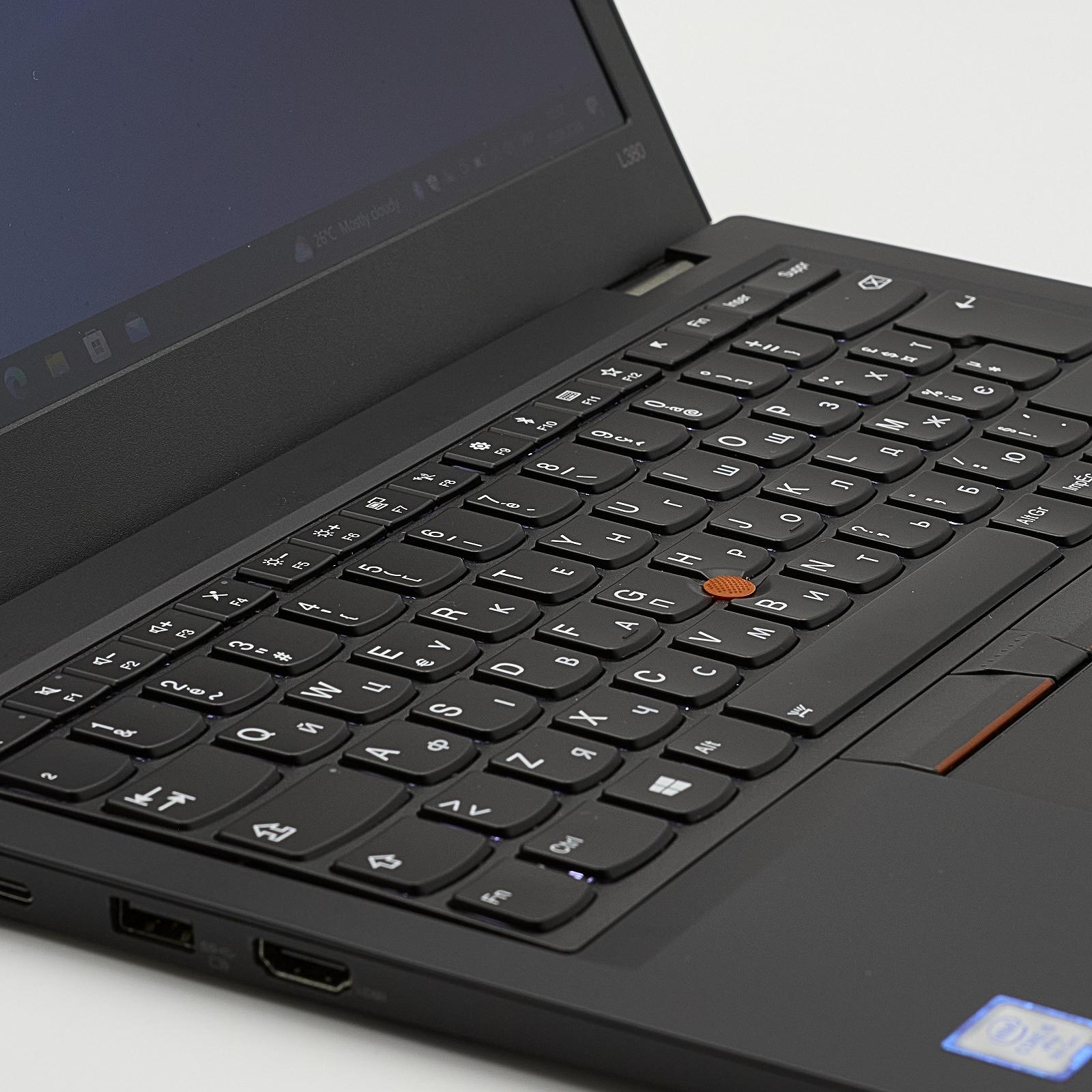 Ноутбук 13,3" Lenovo ThinkPad L380 Intel Core i5-8350U RAM 8 ГБ SSD 256 ГБ підсвітка Win10 Pro, фото №2
