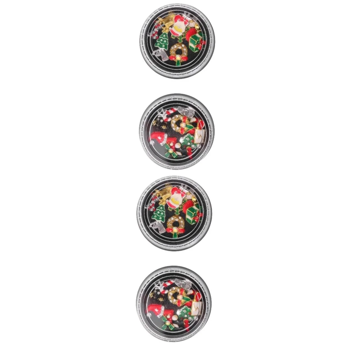 Стрази для нігтів Різдвяні FRCOLOR Декорація для манікюру для творчих нігтів, фото №1