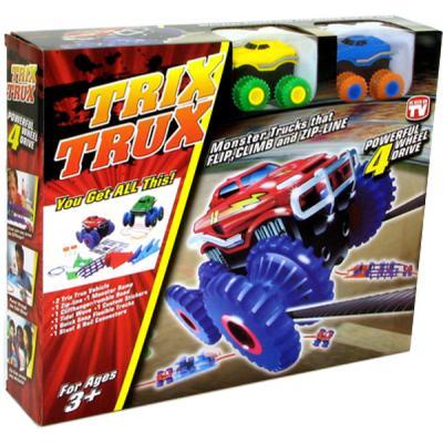 Машина Trix Trux набор 2 машинки с трассой синяя и желтая JLT-AS332BY, фото №3