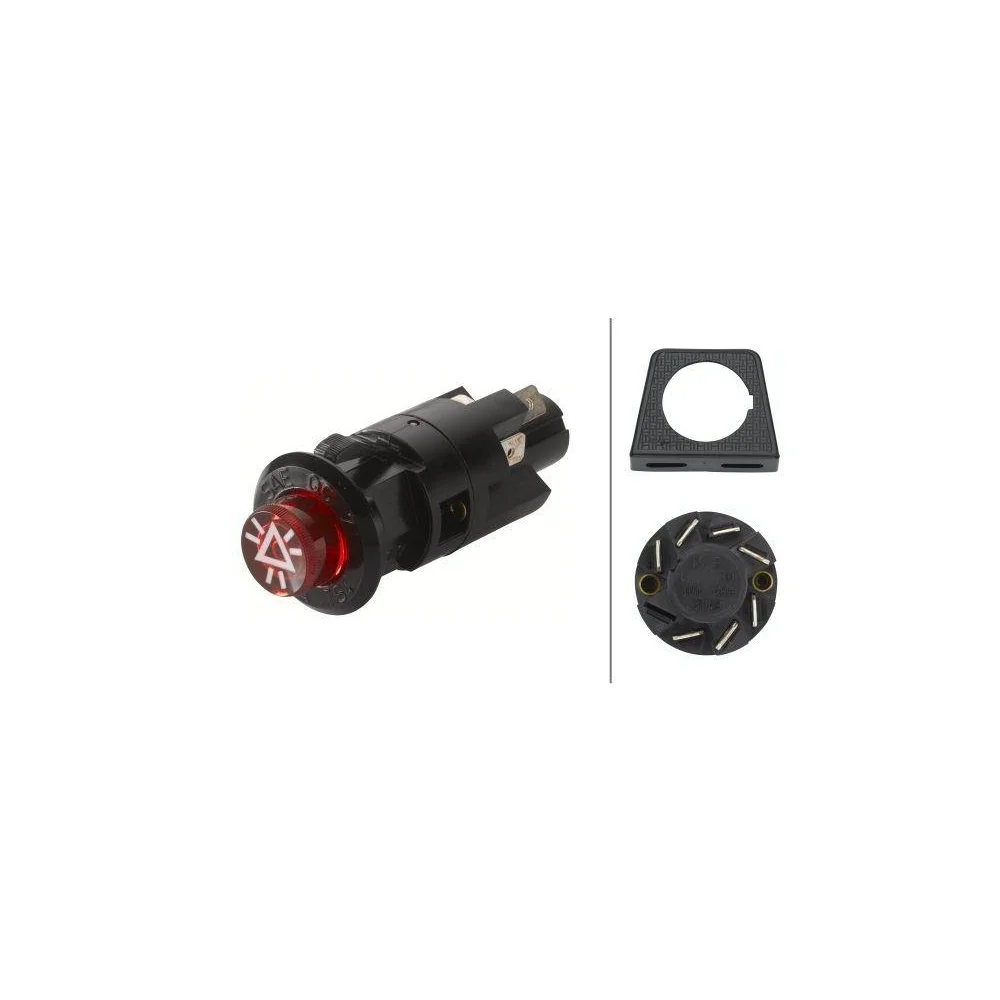 Выключатель аварийной сигнализации HELLA 6HF 001 579-052 для ATLAS COPCO KOMATSU TEREX, фото №1 Выключатель аварийной сигнализации HELLA 6HF 001 579-052 для ATLAS COPCO KOMATSU TEREX, фото №1