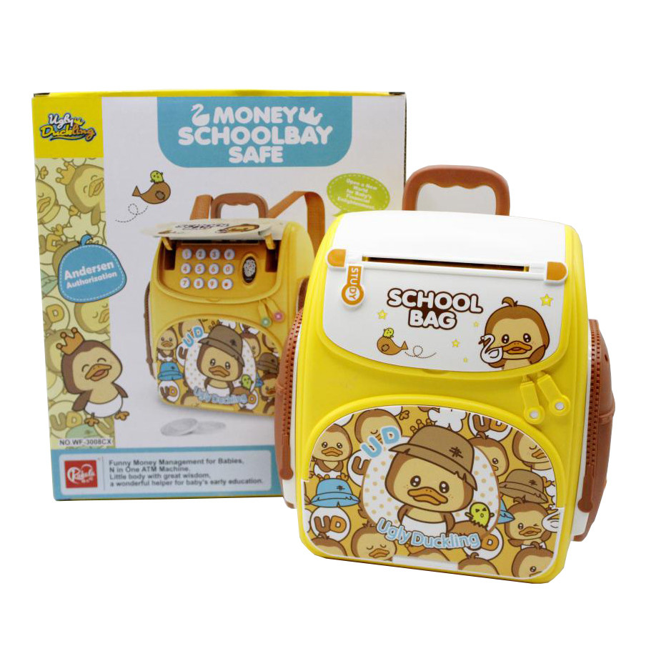 Электронная копилка-сейф Рюкзак Bambi WF-3008CX Ugly Duckling, фото №1 Электронная копилка-сейф Рюкзак Bambi WF-3008CX Ugly Duckling, фото №1