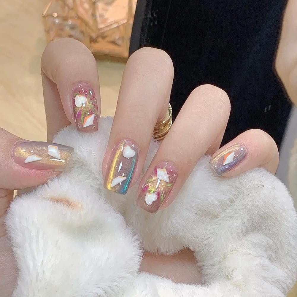 Стрази для нігтів Аквамарин, скло, 400 шт, фото №4