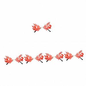 Сонцезахисні окуляри Серце PACKOVE 5шт Без оправи Метал Червоний - Фото 1