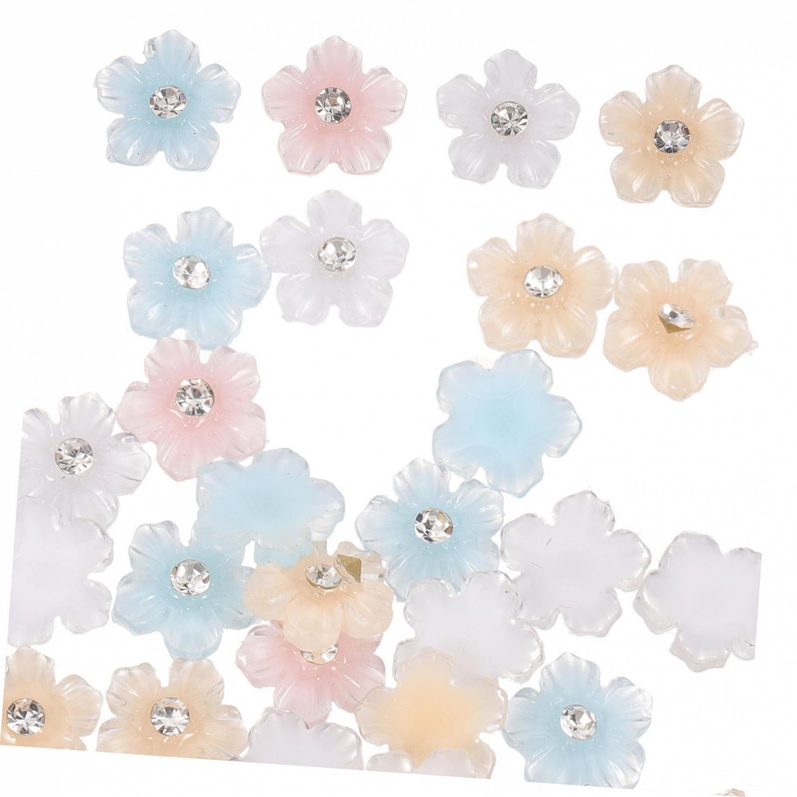 Украшения для ногтей Healvian 3D Цветы 4 шт., фото №2