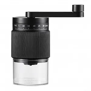 Ручна кавомолка з ергономічною ручкою і 35 регульованими розмірами помелу Чорний - Фото 1