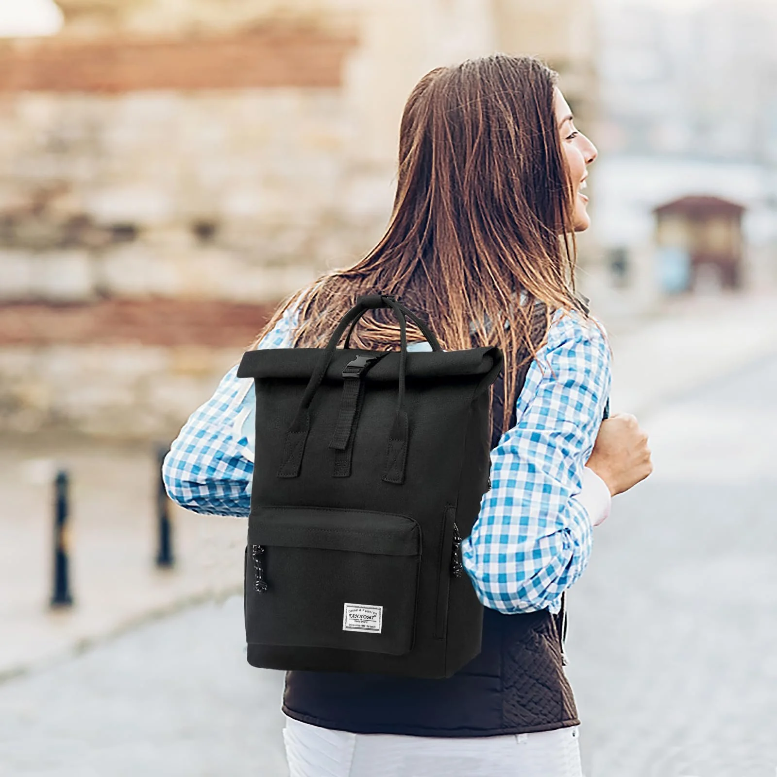 Рюкзак Rolltop Tantomi 15.6 дюйма, фото №9 Рюкзак Rolltop Tantomi 15.6 дюйма, фото №9