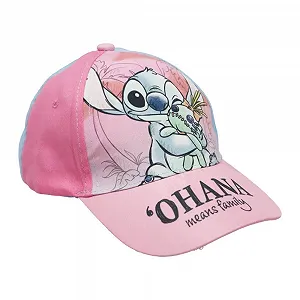 Бейсболка Disney Lilo & Stitch Stitch & Angel Ohana хлопковая регулируемая 52/54 см - Фото 1