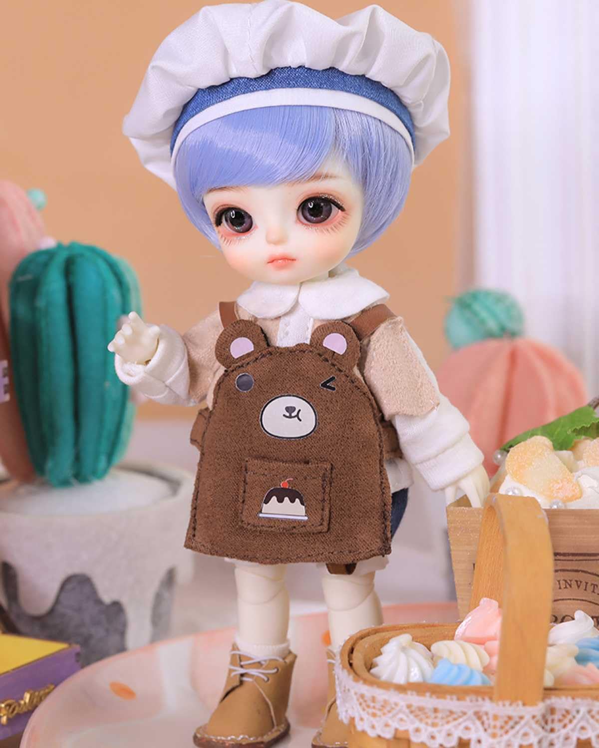 Кукла WENCY BJD 1/8 BJD SD Ball Jointed Doll с полным набором аксессуаров, одеждой, обувью, париком и макияжем для девочек, фото №1