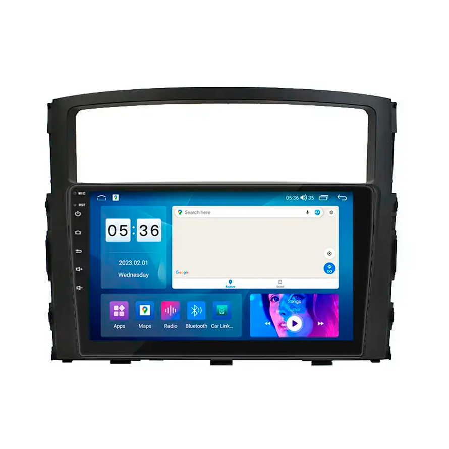 Штатна магнітола Lesko для Mitsubishi Montero IV 2006-н.в. екран 9 4/64Gb CarPlay 4G Wi-Fi GPS Prime, фото №1