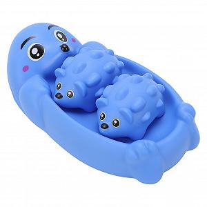 Игрушка для ванны Плавающий Выдра Синий synthetic.ua - Фото 1