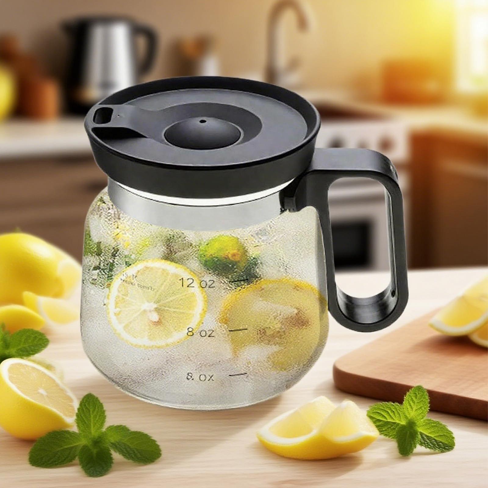 Кавник Скляний з ручкою та кришкою 473 мл, фото №8 Кавник Скляний з ручкою та кришкою 473 мл, фото №8