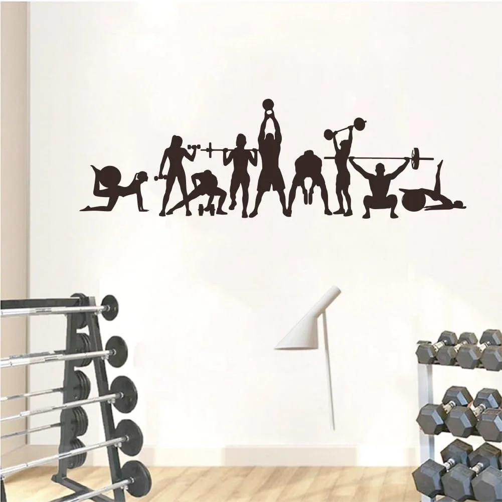 Наклейка на стіну SUPERDANT Strength Training Workout вінілова 60 x 30 см, фото №4