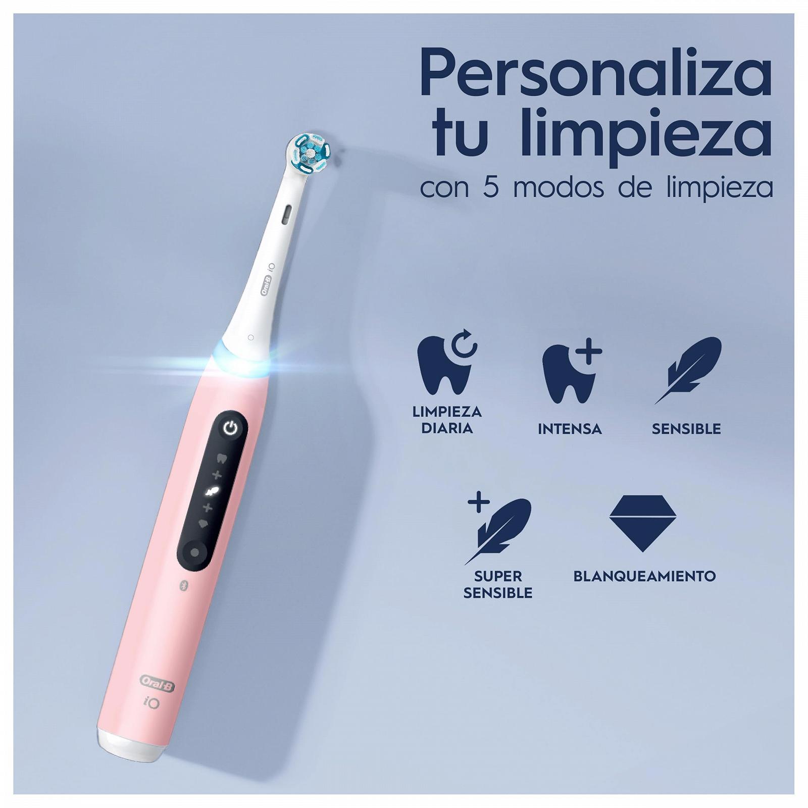 Електрична зубна щітка Oral-B iO 5N Bluetooth рожева. У комплекті 1 щітка та 1 дорожній чохол, фото №3