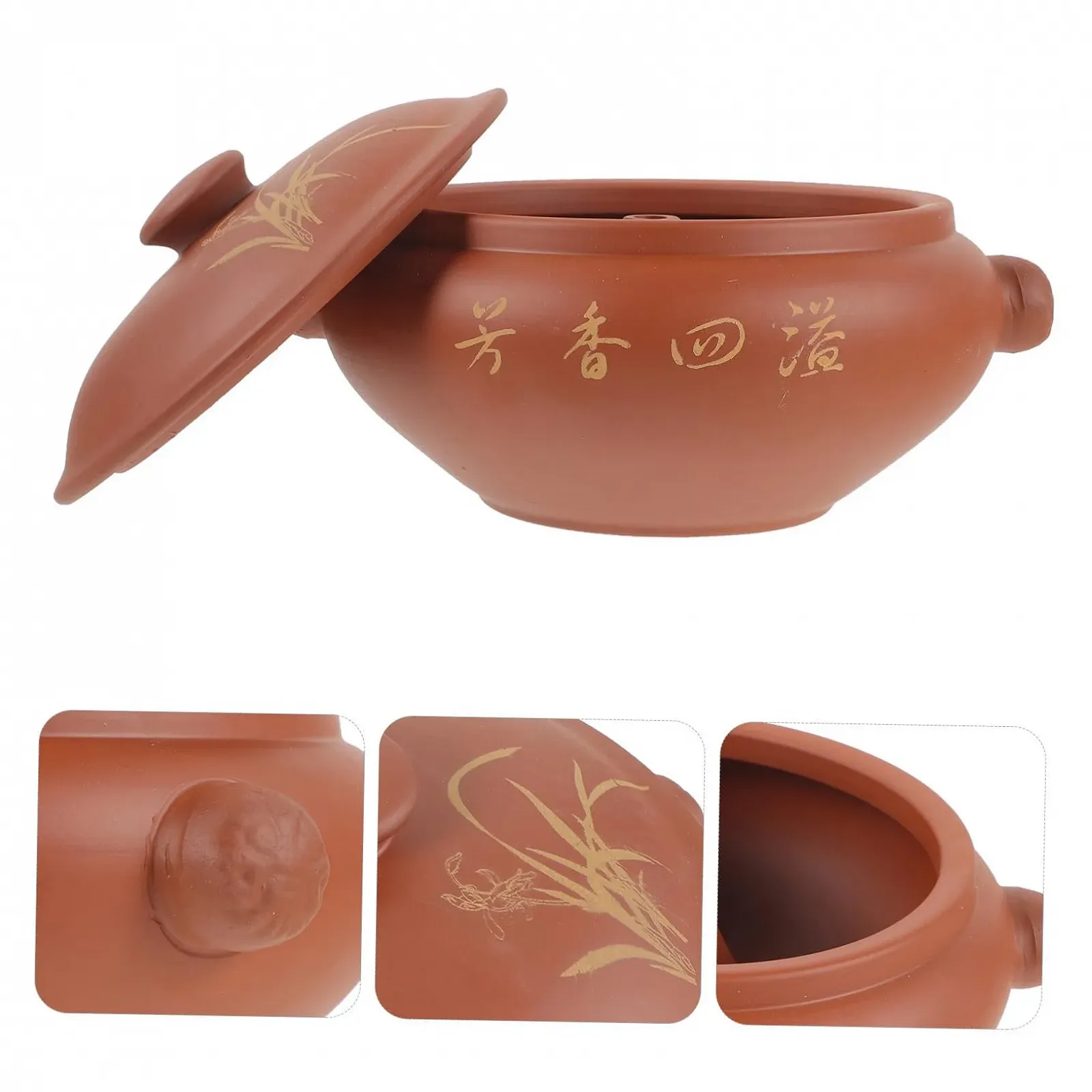 Пароварка NOLITOY керамічна з кришкою для овочів, м'яса та риби, фото №5