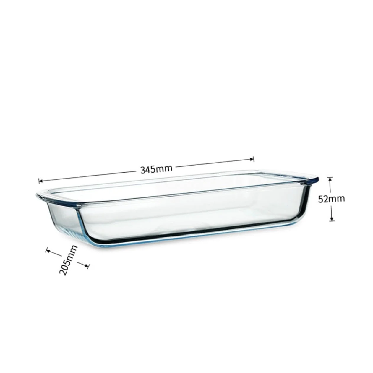 Форма для запікання VALICLUD прямокутна скляна з 2 ручками, фото №8 Форма для запікання VALICLUD прямокутна скляна з 2 ручками, фото №8