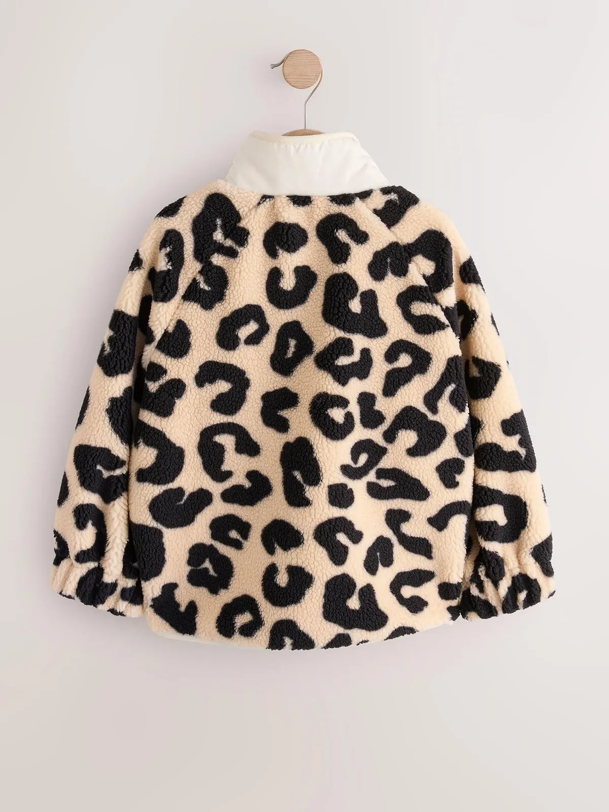 Флисовая куртка для девочки NEXT Borg на пуговицах, фото №2