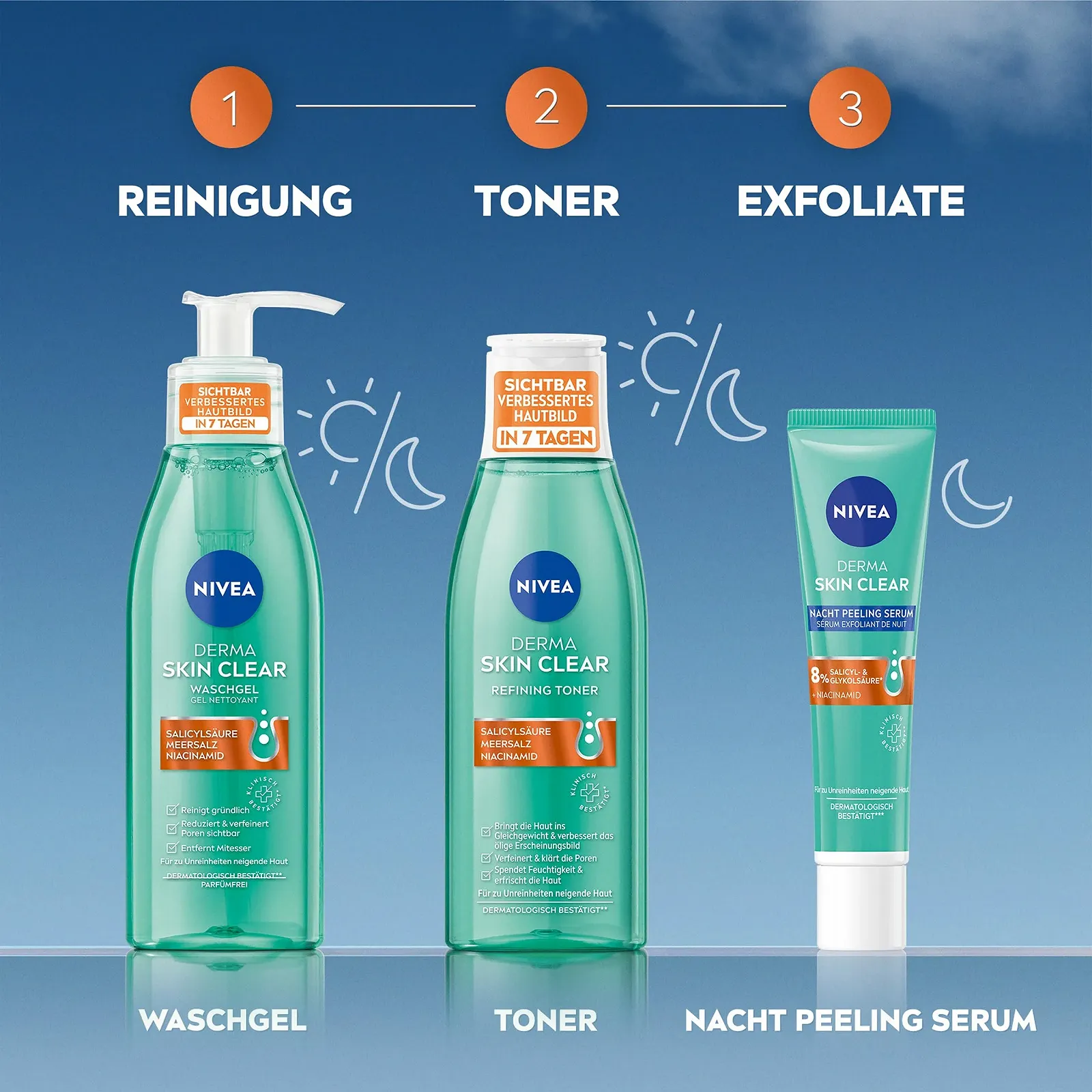 Гель для умывания NIVEA Derma Skin Clear с салициловой кислотой и ниацинамидом для проблемной кожи, 150 мл, фото №8
