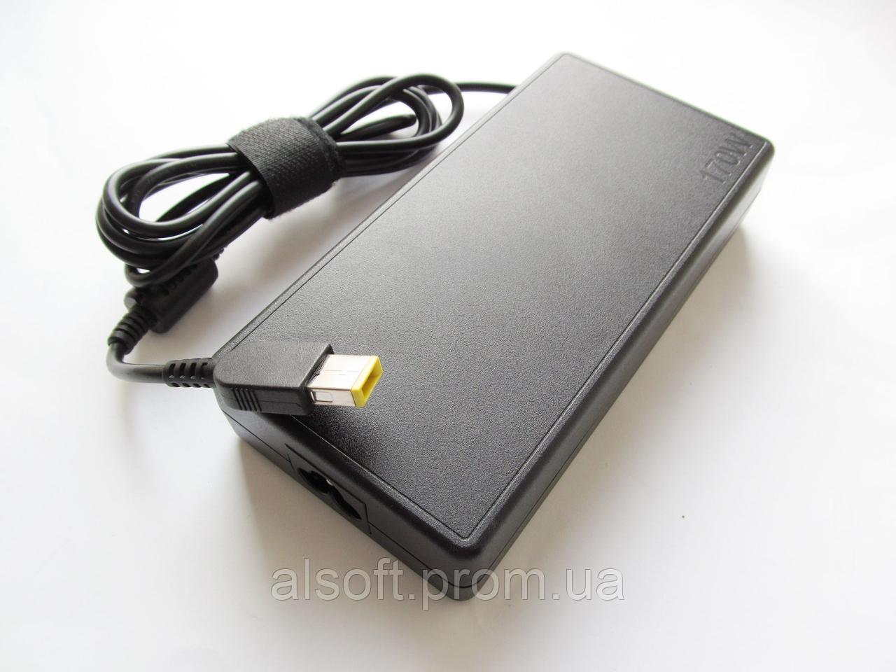 Блок живлення для ноутбука Lenovo 170w Slim-корпус 20V 8.50A роз'єм прямокутний pin inside 3- pin A40274, фото №2