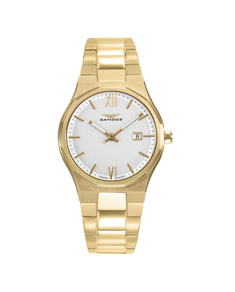 Часы Sandoz Женский Браслет из нержавеющей стали с IP-позолотой Sa - 83004-83, фото №1 Часы Sandoz Женский Браслет из нержавеющей стали с IP-позолотой Sa - 83004-83, фото №1