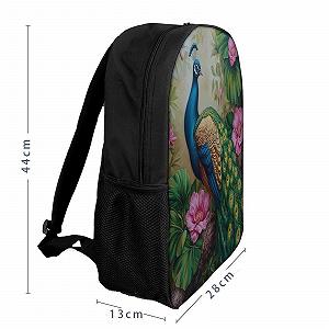 Рюкзак Peacock для школы для девочек и мальчиков, подростков, подходит для ноутбука, школьный ранец, винтажный повседневный рюкзак для путешествий, работы, кемпинга, 17 дюймов synthetic.ua - Фото 1